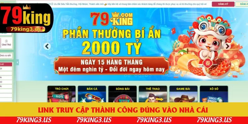 Link truy cập thành công đúng vào nhà cái